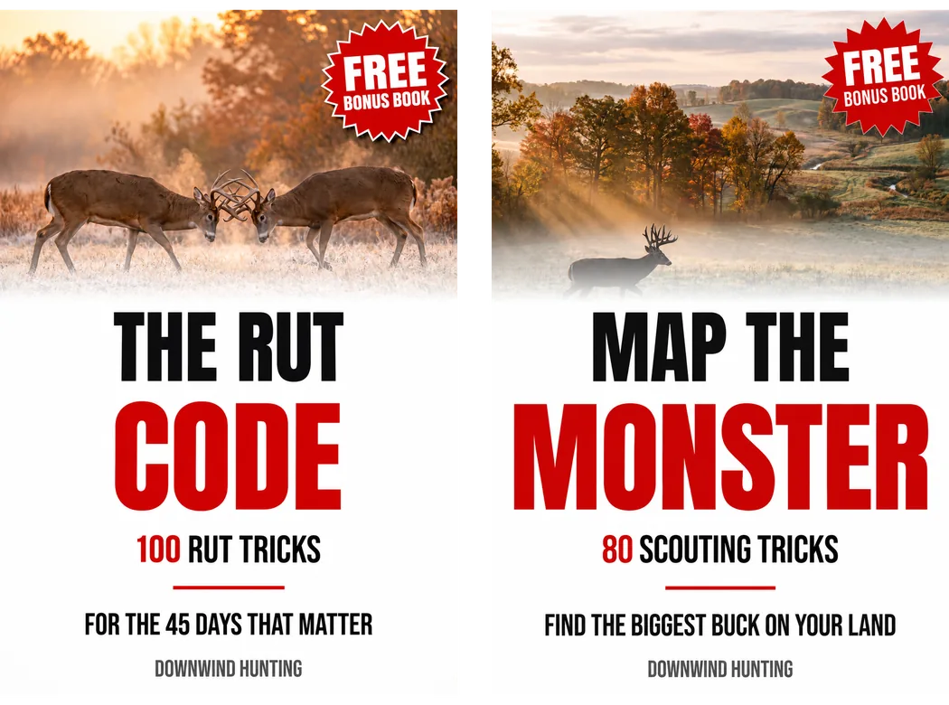 The Rut Code and Map the Monster ebook covers, two free bonus guides